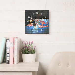 Klee - The Seafarer Square Wall Clock