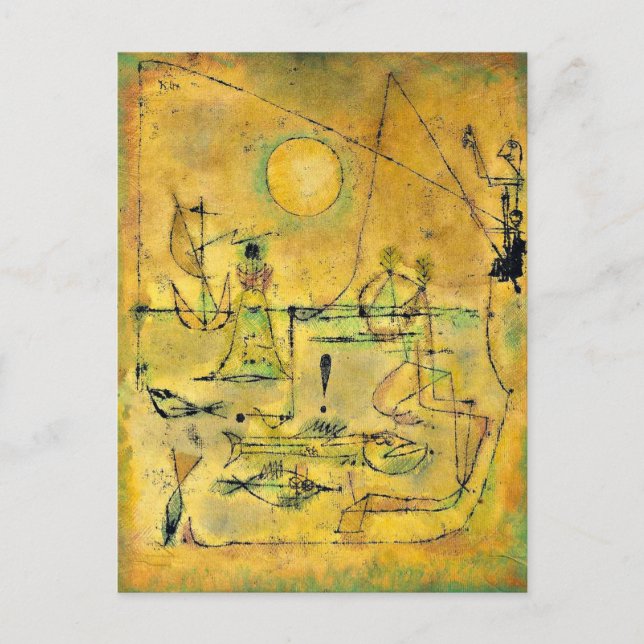 Klee - They're Biting Postcard (Front)