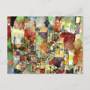 Klee - Two Country Houses Postcard
