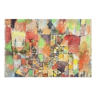 Klee - Two Country Houses Poster