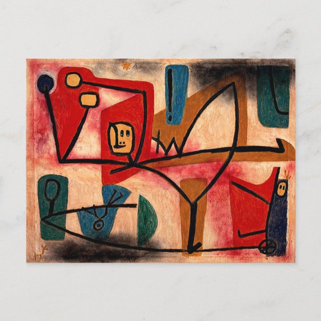 Klee - Ubermut Exuberance, Postcard (Front)