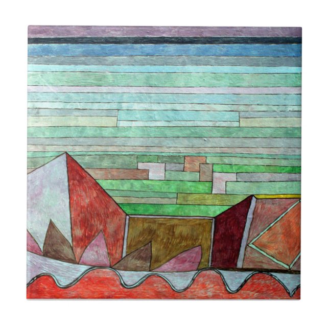 Klee - View into the Fertile Country Ceramic Tile (Front)