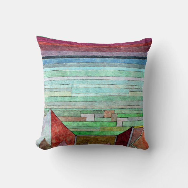 Klee - View into the Fertile Country Throw Pillow (Front)