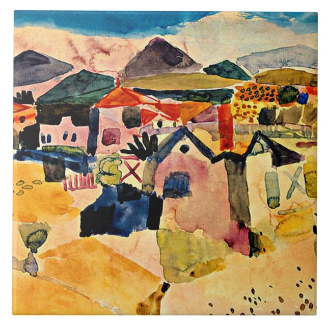 Klee - View of Saint Germain Ceramic Tile (Front)