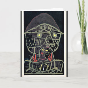 Klee - Vogelfanger, abstract art Card