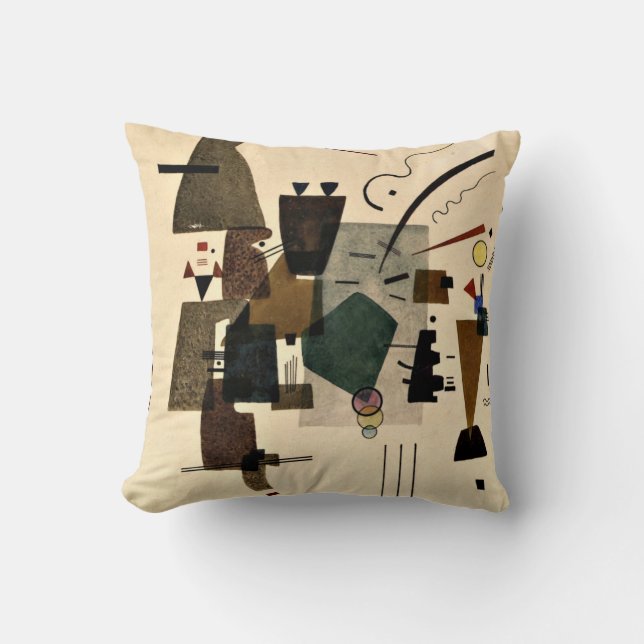 Klee - Warmed Cool Throw Pillow (Front)