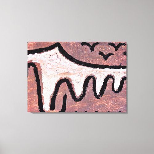 Klee _ Wave abstract art Canvas Print