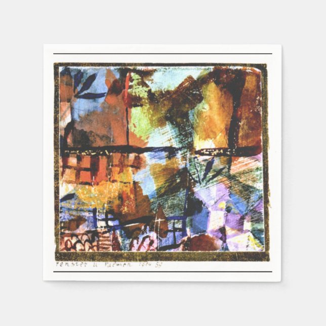 Klee - Windows and Palm Trees Napkins (Front)