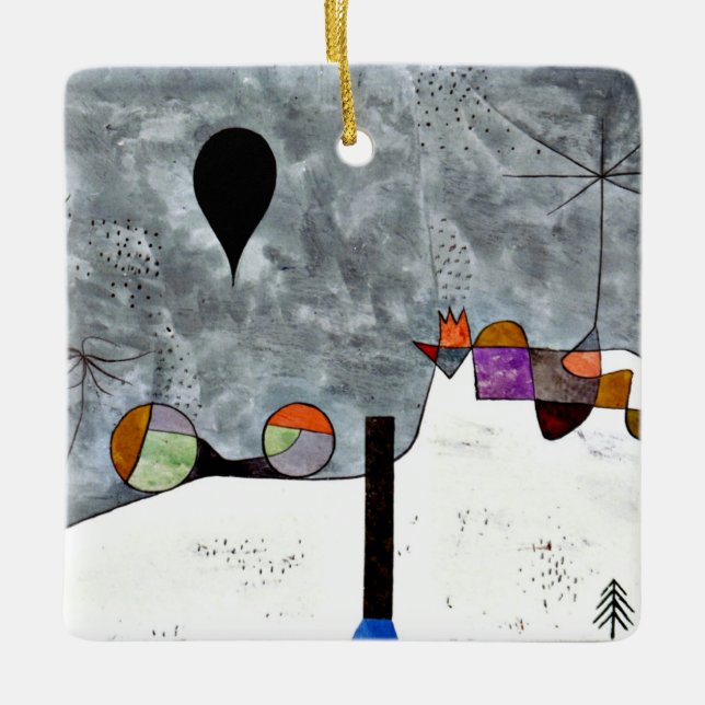 Klee - Winter Ceramic Ornament (Front)