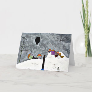 Klee - Winter, Paul Klee painting Card