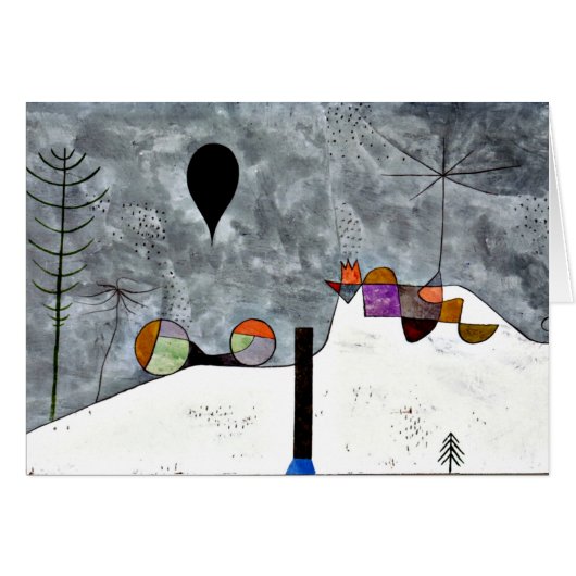 Klee - Winter, Paul Klee painting Cards (Front Horizontal)