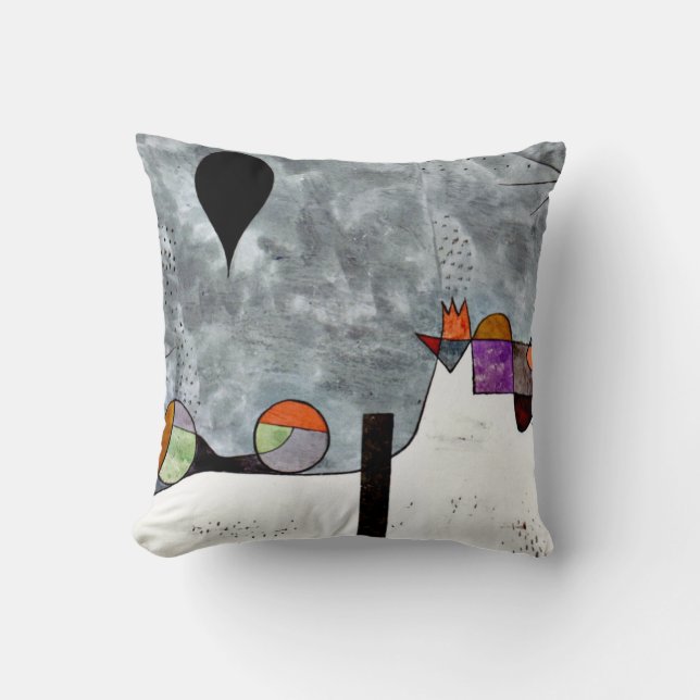Klee - Winter Throw Pillow (Front)