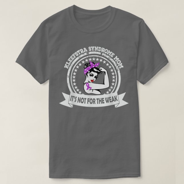 Kleefstra Syndrome MomPurple Ribbon Awareness  T-Shirt (Design Front)