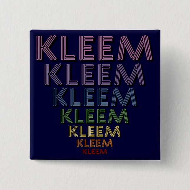 Kleem Pinback Button (Front)