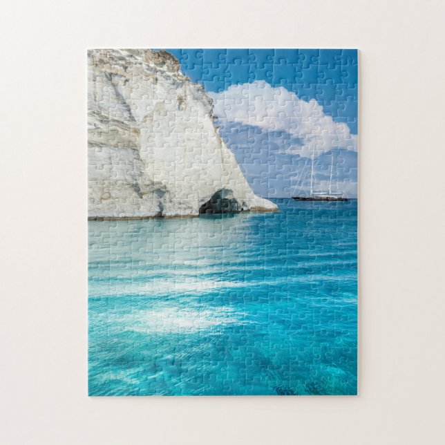 Kleftiko Beach, Milos Greece Jigsaw Puzzle (Vertical)