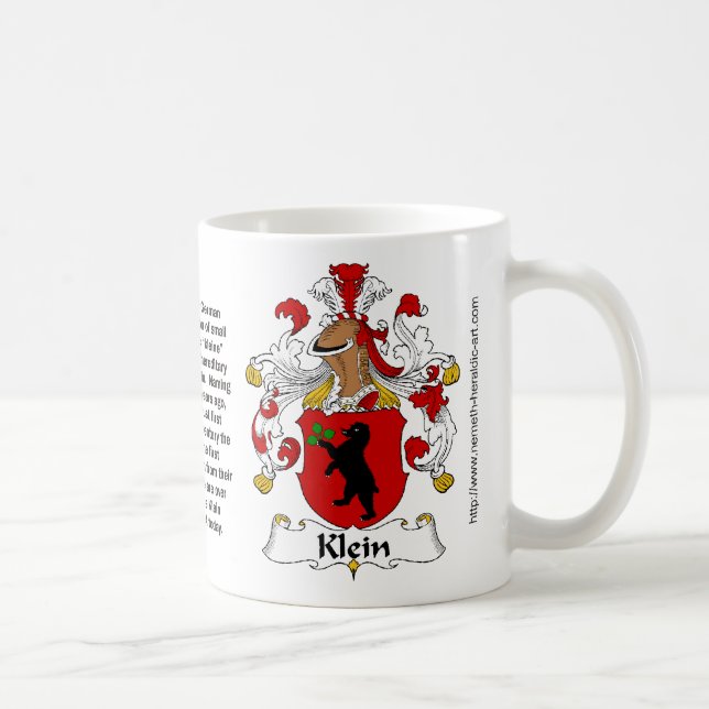 Klein Family Crest on a mug (Right)