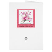Klein Flower Alphabet Letter D Pink Chrysanthemuns Cards (Back)