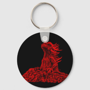 Kleine Rote Drache Keychain