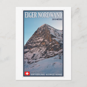 Kleine Scheidegg - The North Wall of the Eiger Postcard