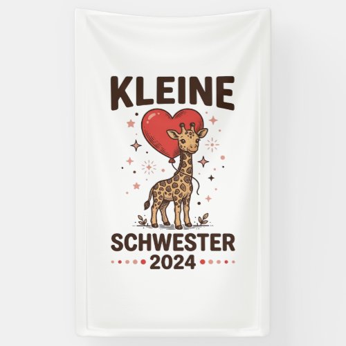Kleine Schwester 2024 Cute Giraffe Sister Design_1 Banner