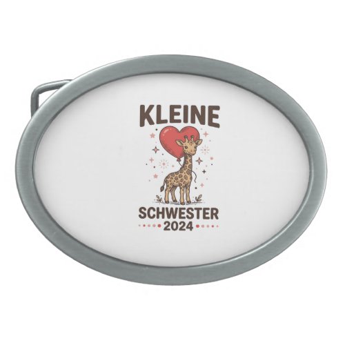 Kleine Schwester 2024 Cute Giraffe Sister Design_1 Belt Buckle