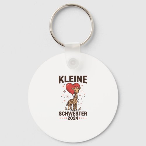 Kleine Schwester 2024 Cute Giraffe Sister Design_1 Keychain