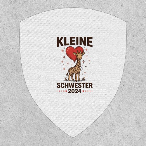 Kleine Schwester 2024 Cute Giraffe Sister Design_1 Patch