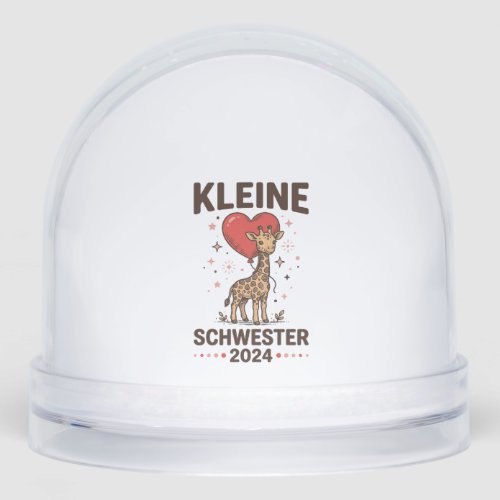 Kleine Schwester 2024 Cute Giraffe Sister Design_1 Snow Globe