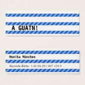 Kleine Visitenkarten mit einem Hauch Bayern (Front & Back)