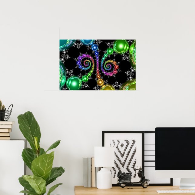 Kleinian Double 1/15 Cusp Group Poster (Home Office)