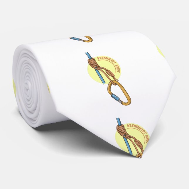 Klemheist Prusik Knot Rock Climbing Carabineer Neck Tie (Rolled)