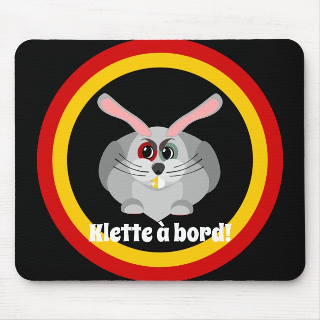 Klette à bord - belgian folklore mouse pad (Front)