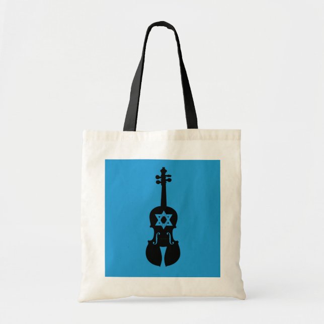 Klezmer Fiddle Tote Bag (Front)