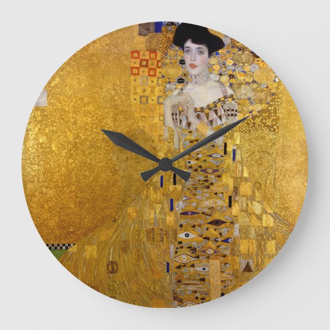 Klimt , "Adele Bloch-Bauer I" Large Clock (Front)
