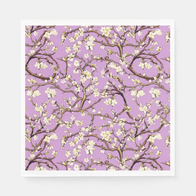 Klimt,Almond tree, Art,Painting,Gustav Klimt,Symbo Napkins (Front)