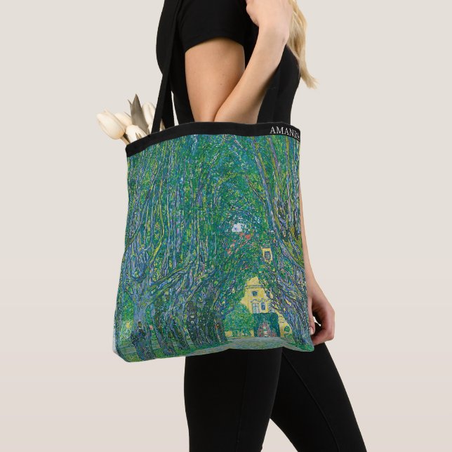 Klimt – Avenue in Schloss Kammer – Personalized Tote Bag (Close Up)