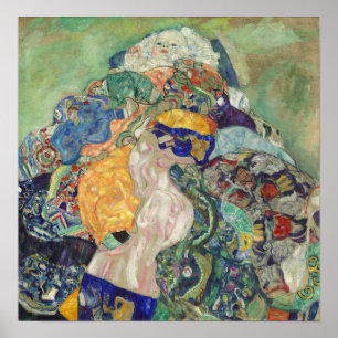 Klimt - Baby Cradle 1896 Poster