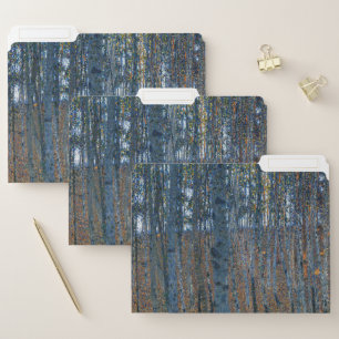 Klimt Beech Grove I Forest Landscape Art File Folder