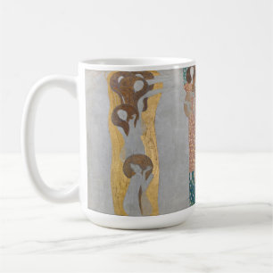 Klimt Beethoven Frieze Angels Kiss Fine Art Coffee Mug