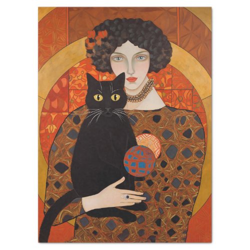 Klimt Cats 2 Decoupage Tissue Paper