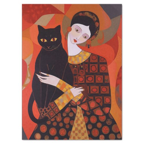 Klimt Cats 3 Decoupage Tissue Paper