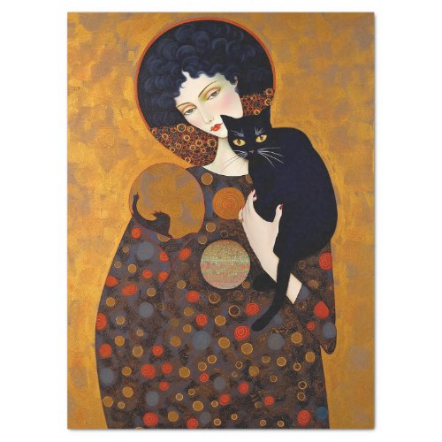 Klimt Cats Decoupage Tissue Paper