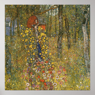 Klimt - Farm Garden With Crucifix 1912 Poster