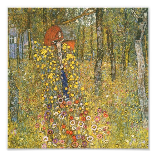 Klimt Farm Garden with Crucifix Print