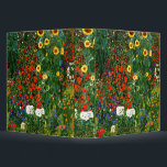 Klimt - Farm Garden with Sunflowers, 3 Ring Binder<br><div class="desc">Gustav Klimt painting,  Farm Garden with Sunflowers, </div>
