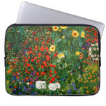 Klimt - Farm Garden with Sunflowers Laptop Sleeve
