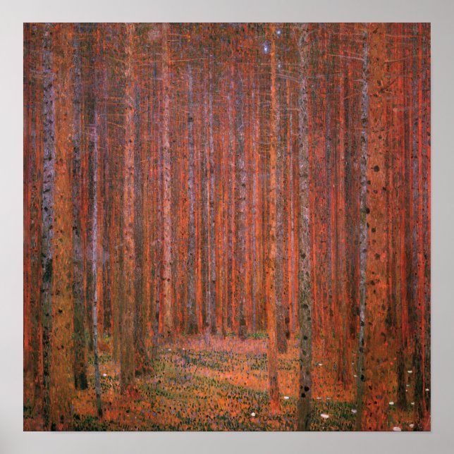 Klimt - Fir Forest 1901 Poster (Front)