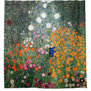 Klimt Flower Garden Shower Curtain