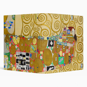 Klimt Fulfillment Mosaic: Vintage Stoclet Frieze 3 Ring Binder