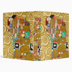 Klimt Fulfillment Mosaic: Vintage Stoclet Frieze 3 Ring Binder